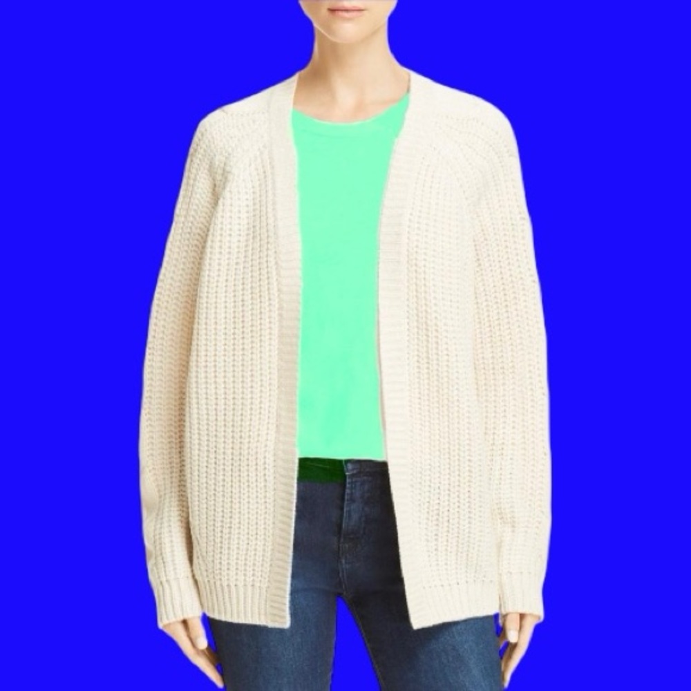 NWT Cardigan Sweater Aqua Bloomingdales
 Cable Knit No Buttons
Women's Wrap Gift